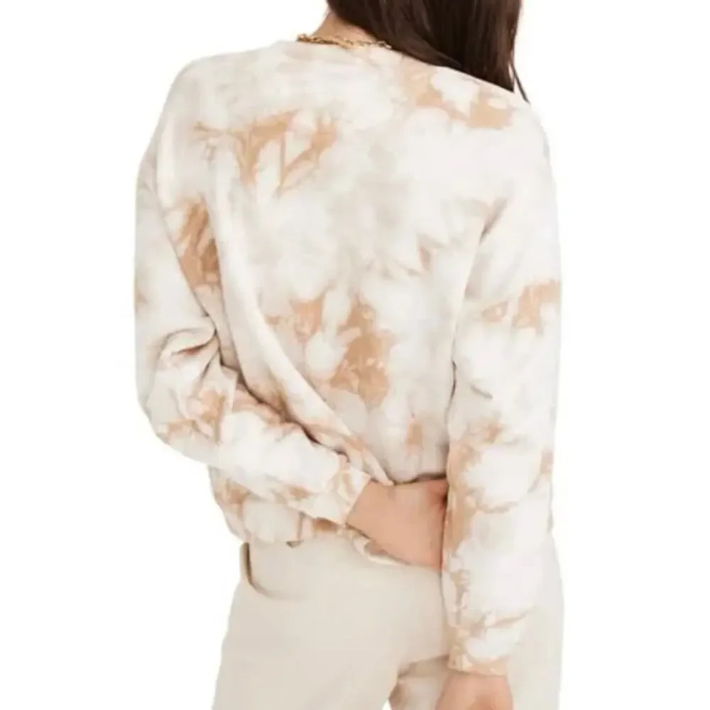 Madewell Airterry Tie Dye Crewneck Sweatshirt